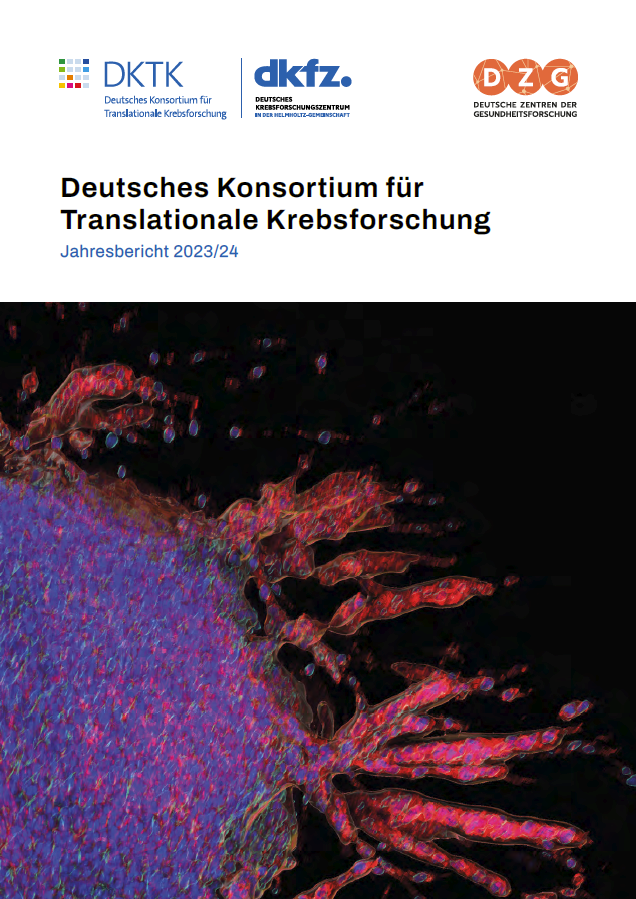 Cover des DKTK Jahresberichts 2023/24